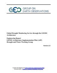 Global Drought Monitoring Service through the GEOSS Architecture ...