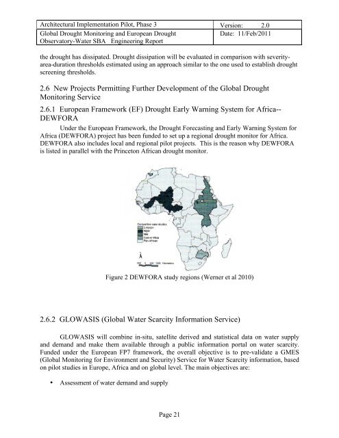 Global Drought Monitoring Service through the GEOSS Architecture ...