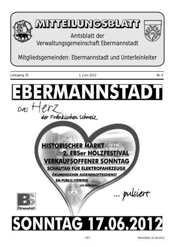 MITTEILUNGSBLATT - Ebermannstadt