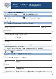 AGWR II – DATENBLATT (NEUERRICHTUNG) - Perg