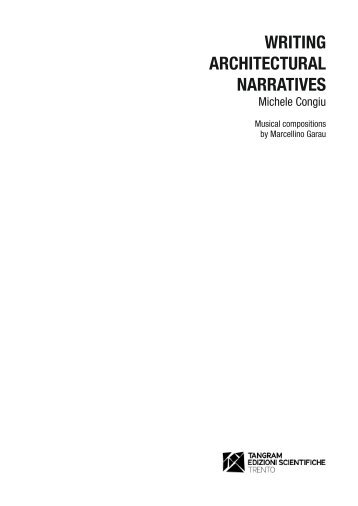 writing architectural narratives - Tangram Edizioni Scientifiche