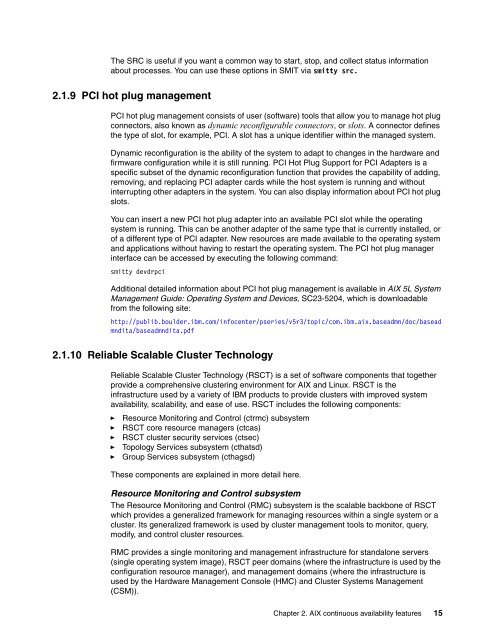 IBM AIX Continuous Availability Features - IBM Redbooks