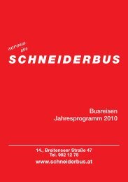 UNSERE FLUGREISE - SCHNEIDERBUS GmbH