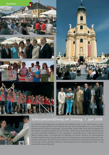 Der Bürgermeister informiert, Folge 4, August 2008 - in Laxenburg