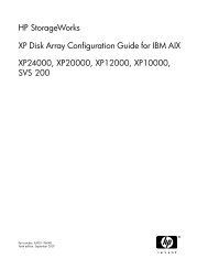 HP StorageWorks XP Disk Array Configuration Guide ... - filibeto.org