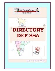 DIRECTORY DEP-SSA - ignou website