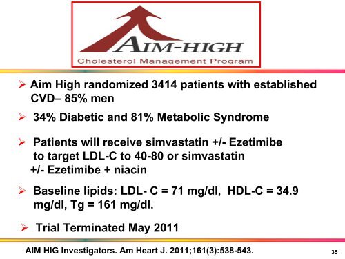 Treating Lipid Abnormalities Beyond LDL - Washington Hospital ...