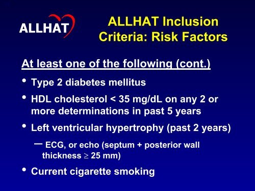 HYPERTENSION MANAGEMENT AND STROKE PREVENTION ...