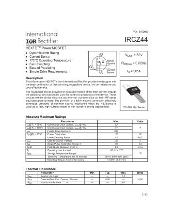 IRCZ44 Mosfet