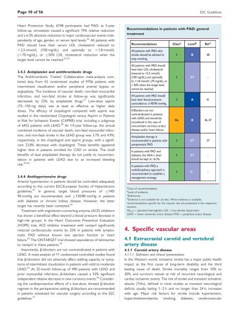 ESC Guidelines on the diagnosis and treatment of peripheral artery ...