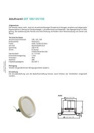 Abluftventil ZXT 100/125/150