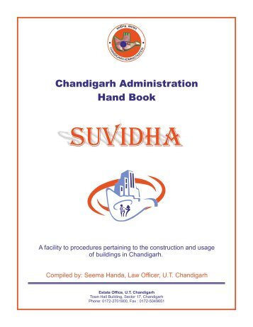 Suvidha (Chd. Admn. Handbook)_3.pmd - Chandigarh