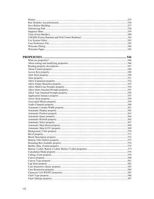 Oracle Forms Developer – Form Builder Reference, Volume 1