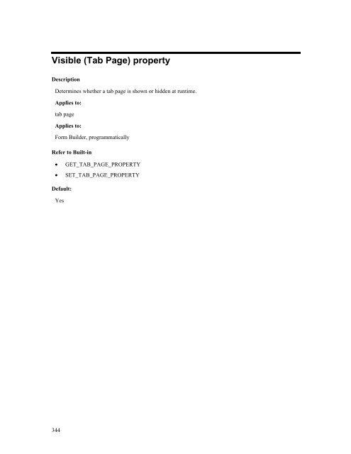 Oracle Forms Developer – Form Builder Reference, Volume 1