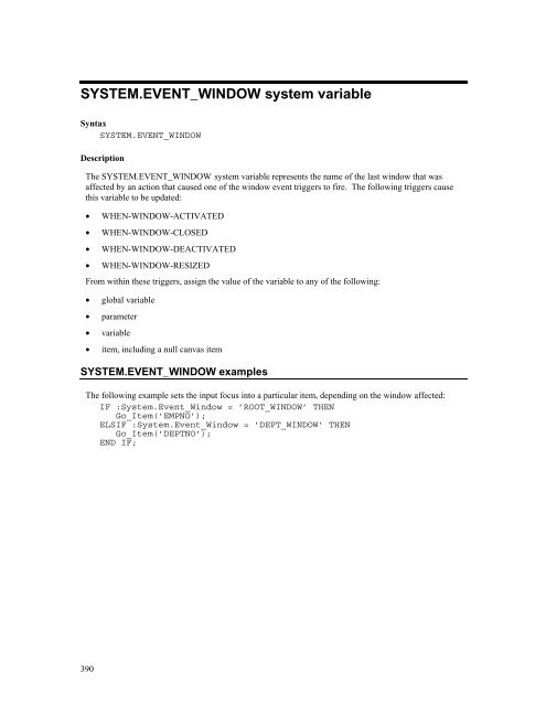 Oracle Forms Developer – Form Builder Reference, Volume 1