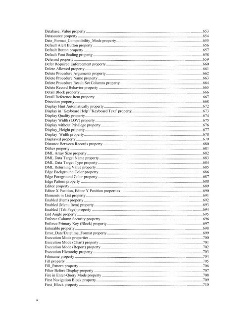 Oracle Forms Developer – Form Builder Reference, Volume 1