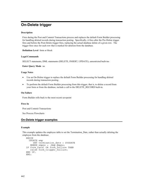 Oracle Forms Developer – Form Builder Reference, Volume 1