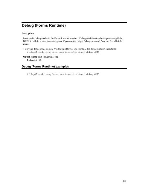 Oracle Forms Developer – Form Builder Reference, Volume 1