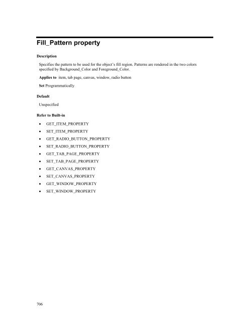 Oracle Forms Developer – Form Builder Reference, Volume 1