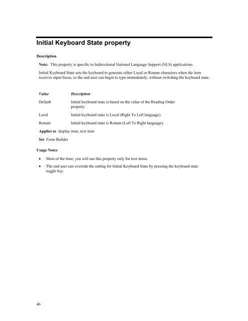 Oracle Forms Developer – Form Builder Reference, Volume 1