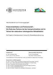 Krebsrehabilitation und Partnerschaft - Forschungsportal der ...