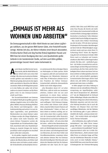 emmaus ist mehr als wohnen und arbeiten - Christina Bacher