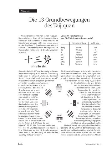 Die 13 Grundbewegungen des Taijiquan - Forum für traditionelles ...