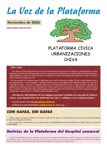 LA VOZ, noviembre - Plataforma cívica de urbanizaciones y ...