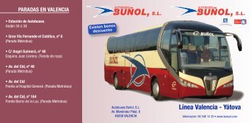 Valencia - Chiva - Autobuses BUÑOL