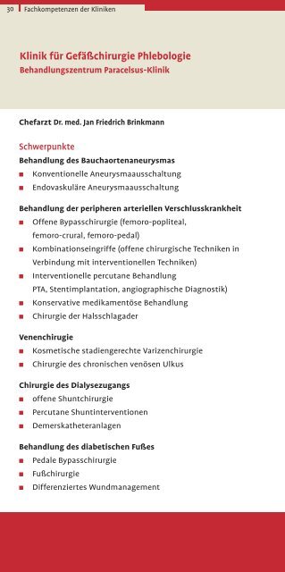 UNSERE KliNiKEN UNd FACHZENTREN