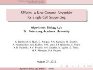 SPAdes - Laboratory of Mathematical Logic