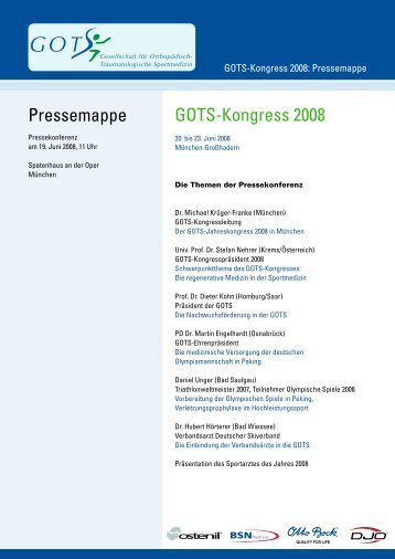 Die Pressemappe zum Download - (GOTS).
