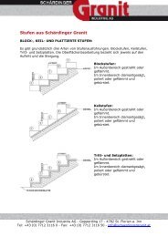 Stufen aus Schärdinger Granit