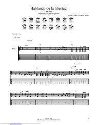 Hablando de la libertad - Download notes, music sheet and guitar tabs