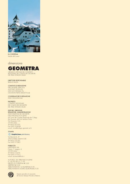 GEOMETRA - Collegio dei Geometri della Provincia di Udine