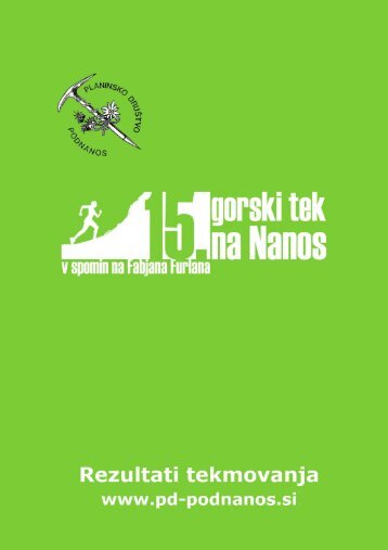 Gorski tek na Nanos 2012 (PDF) - Planinsko društvo Podnanos