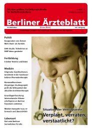 Medizin - Berliner Ärzteblatt