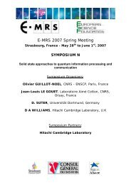 symposium n - EMRS