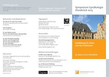 Symposium Gynäkologie Osnabrück 2013 - Endokrinologikum