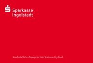 Gesellschaftliches Engagement der Sparkasse Ingolstadt