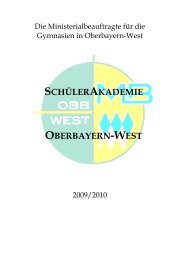 schülerakademie oberbayern-west 2009/2010