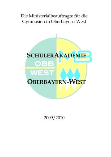 schülerakademie oberbayern-west 2009/2010
