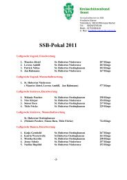 SSB-Pokal 2011 - Sportschützen St. Hubertus Niederense