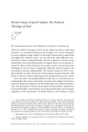 Review Essay of Jacob Taubes' The Political Theology of Paul
