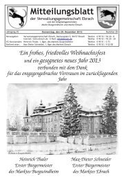 Mitteilungsblatt - Verwaltungsgemeinschaft Ebrach