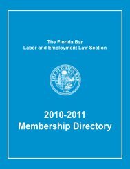 2010-2011 Membership Directory - Labor and Employment Law ...