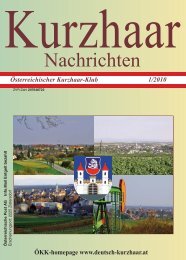 Link zu den Kurzhaarnachrichten 1/ 2010 - Österreichische ...
