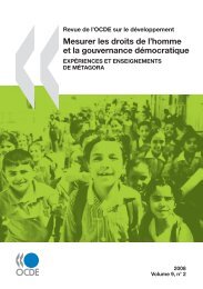 Revue de l'OCDE sur le développement - OECD Online Bookshop