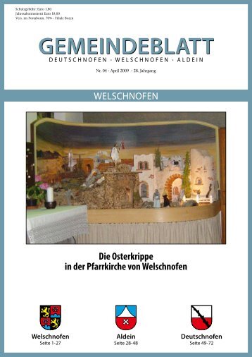 Gemeindeblatt Nr. 04 / 2009 (3,09 MB)