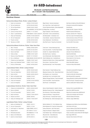 SV-SID-Infodienst - SV-Landesgruppe 05